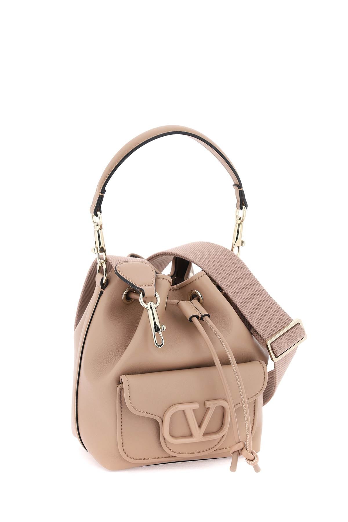 Valentino garavani leather locò bucket bag