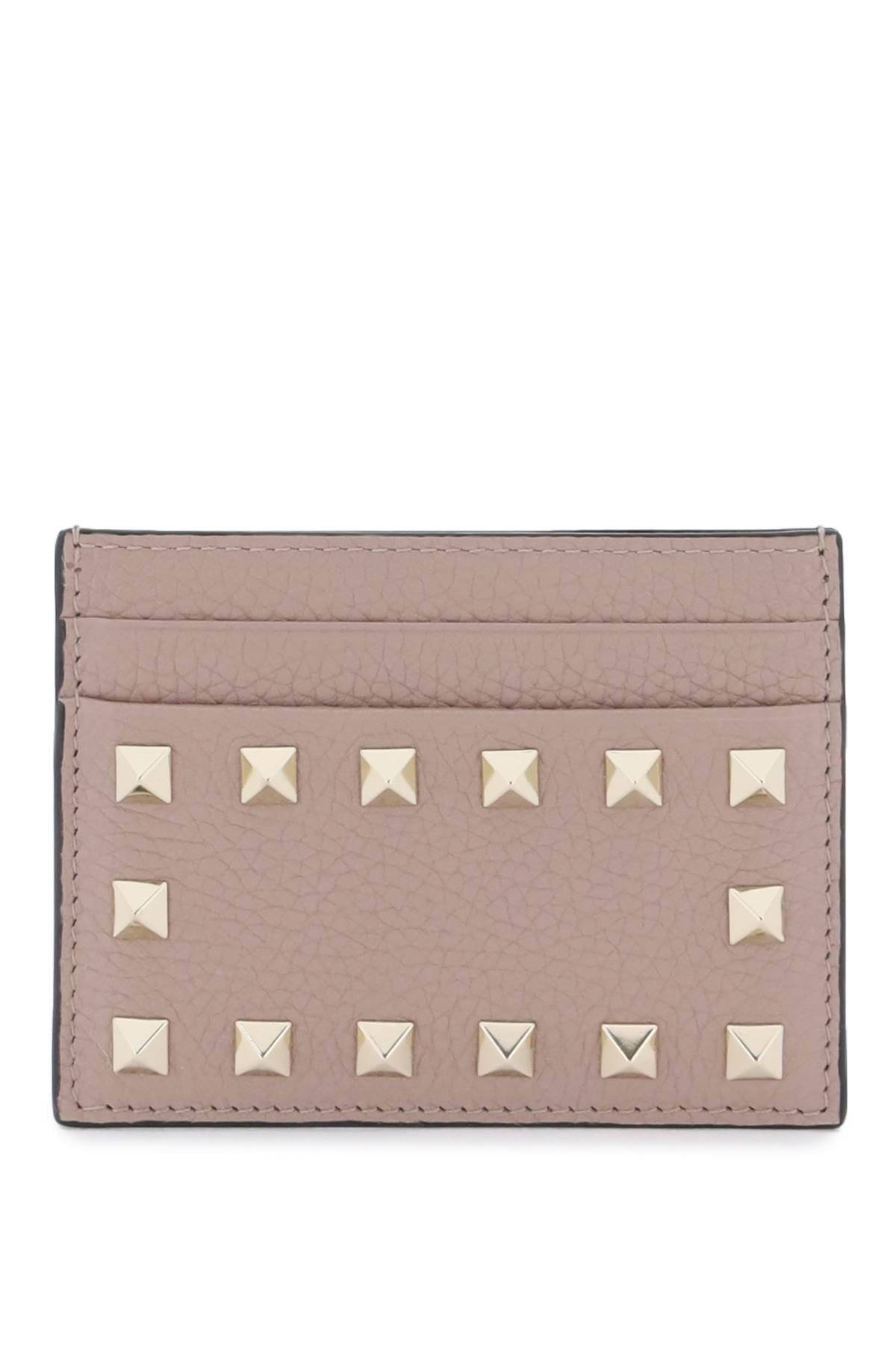 Valentino garavani rockstud leather card holder