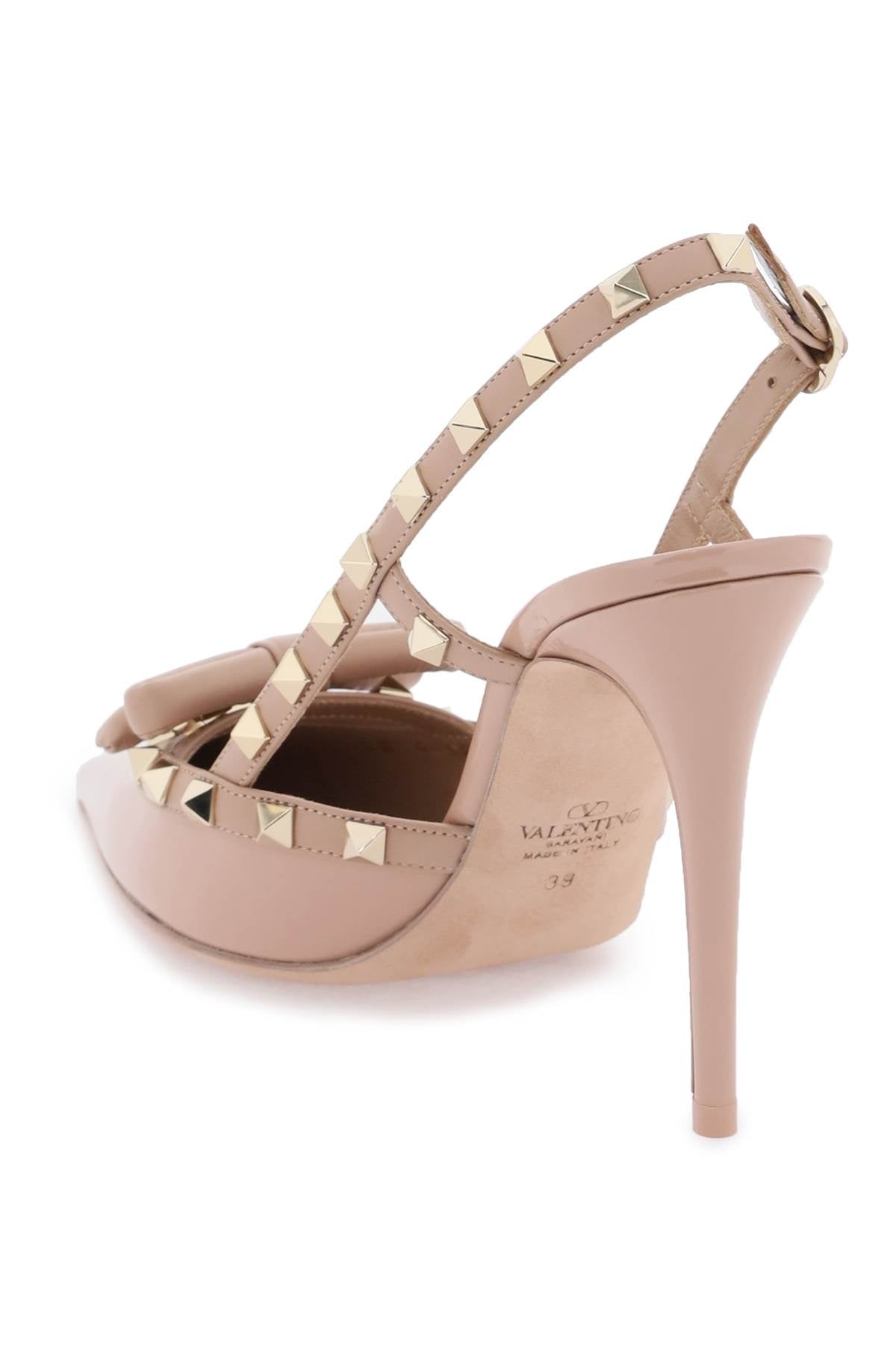 Valentino garavani rockstud bow slingback pumps