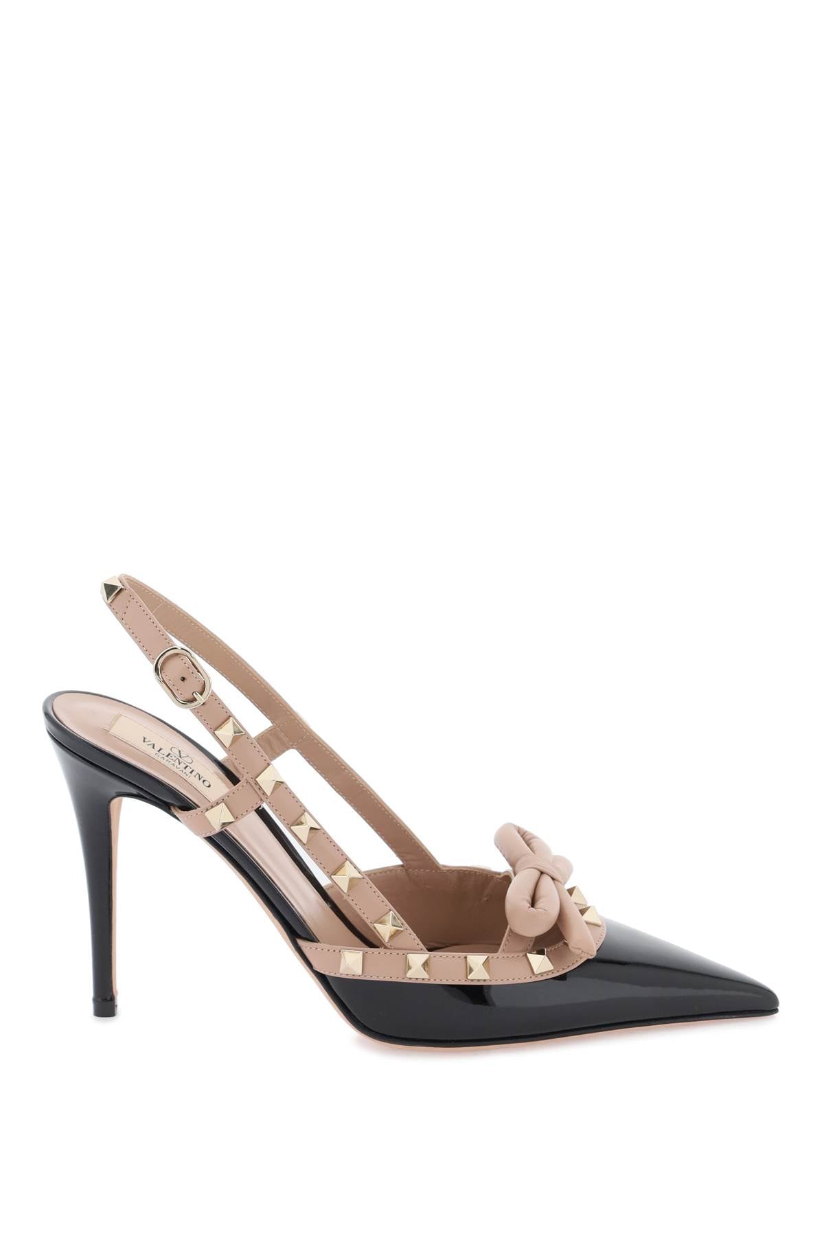 Valentino garavani rockstud bow slingback pumps