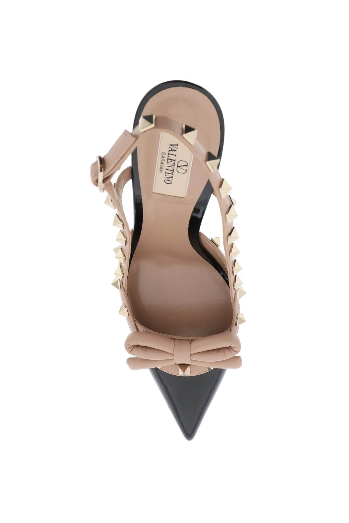 Valentino garavani rockstud bow slingback pumps