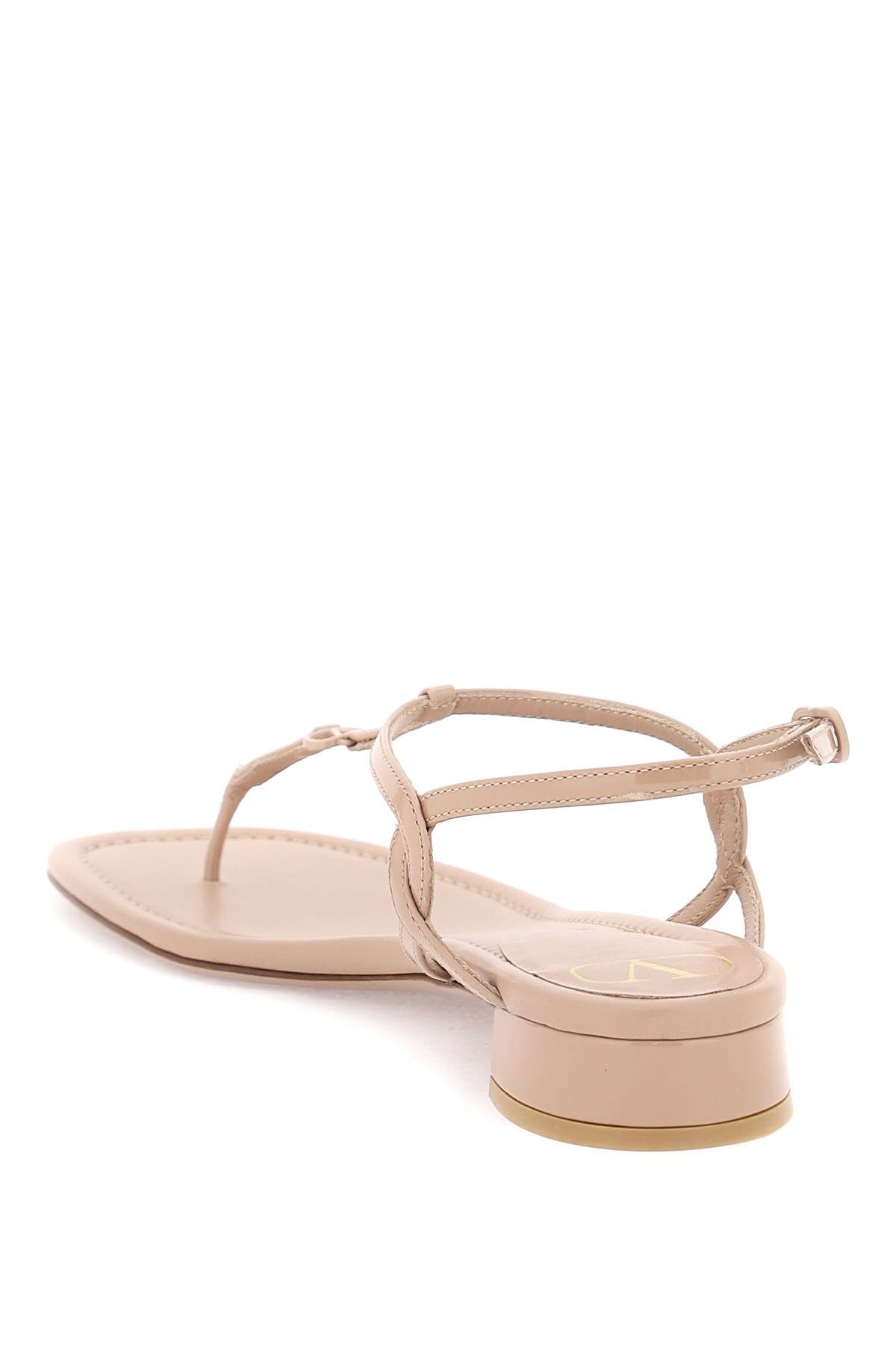 Valentino garavani patent leather thong sandals