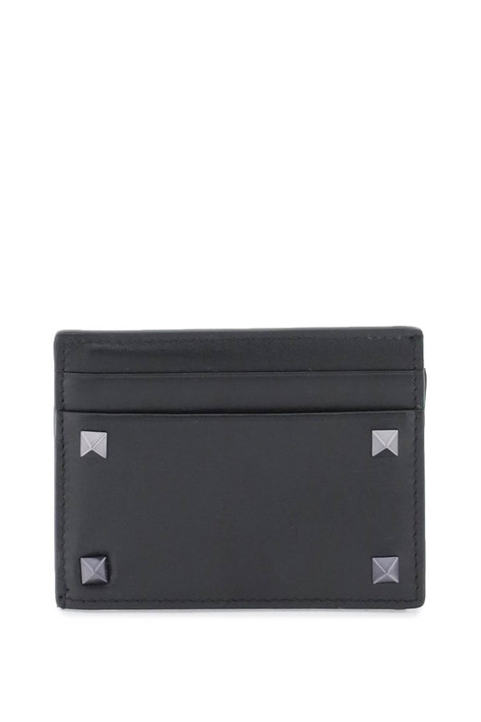 Valentino garavani rockstud leather card holder