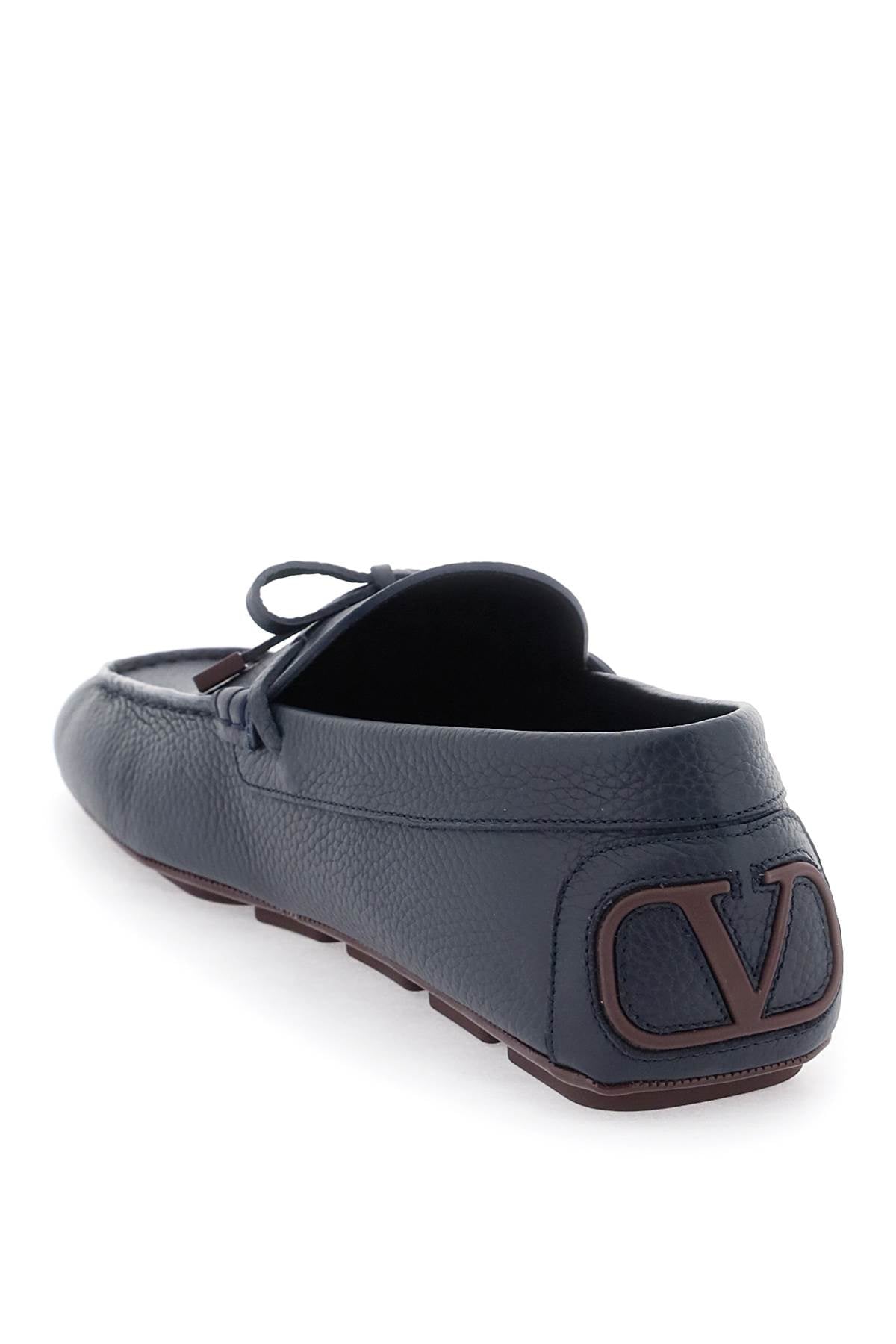 Valentino garavani leather loafers with bow