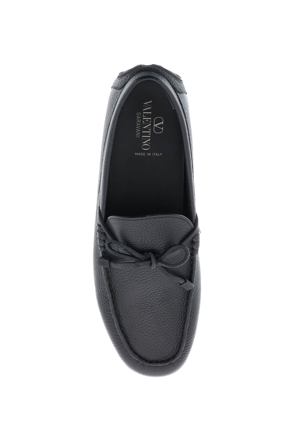 Valentino garavani leather loafers with bow