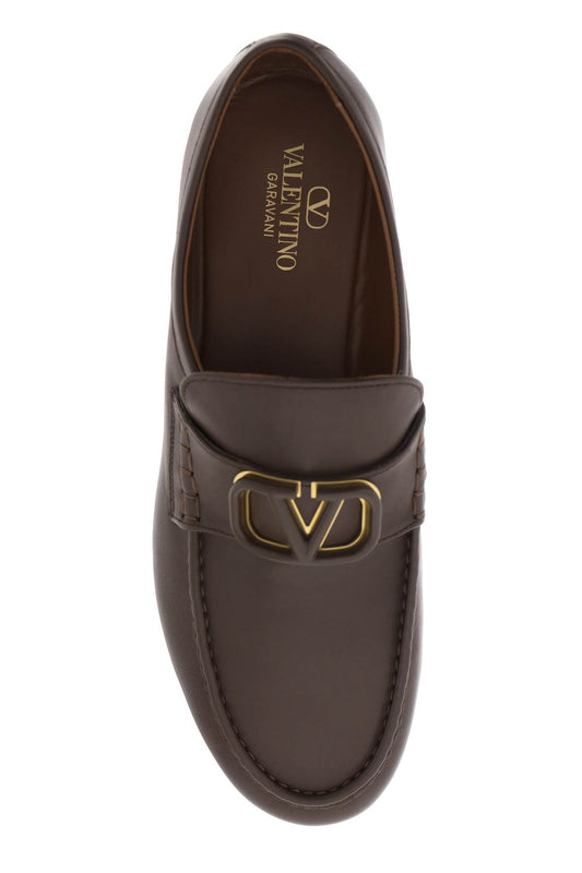 Valentino garavani mocassini vlogo signature in vitello nappato