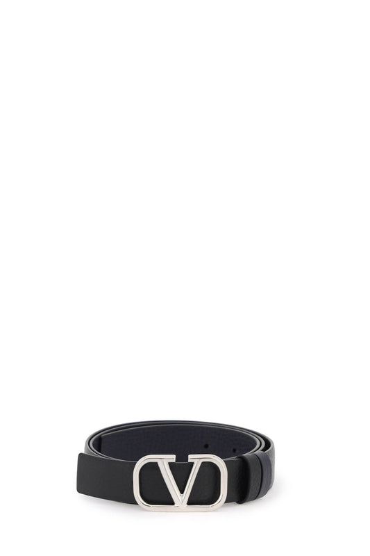 Valentino garavani leather vlogo signature reversible belt