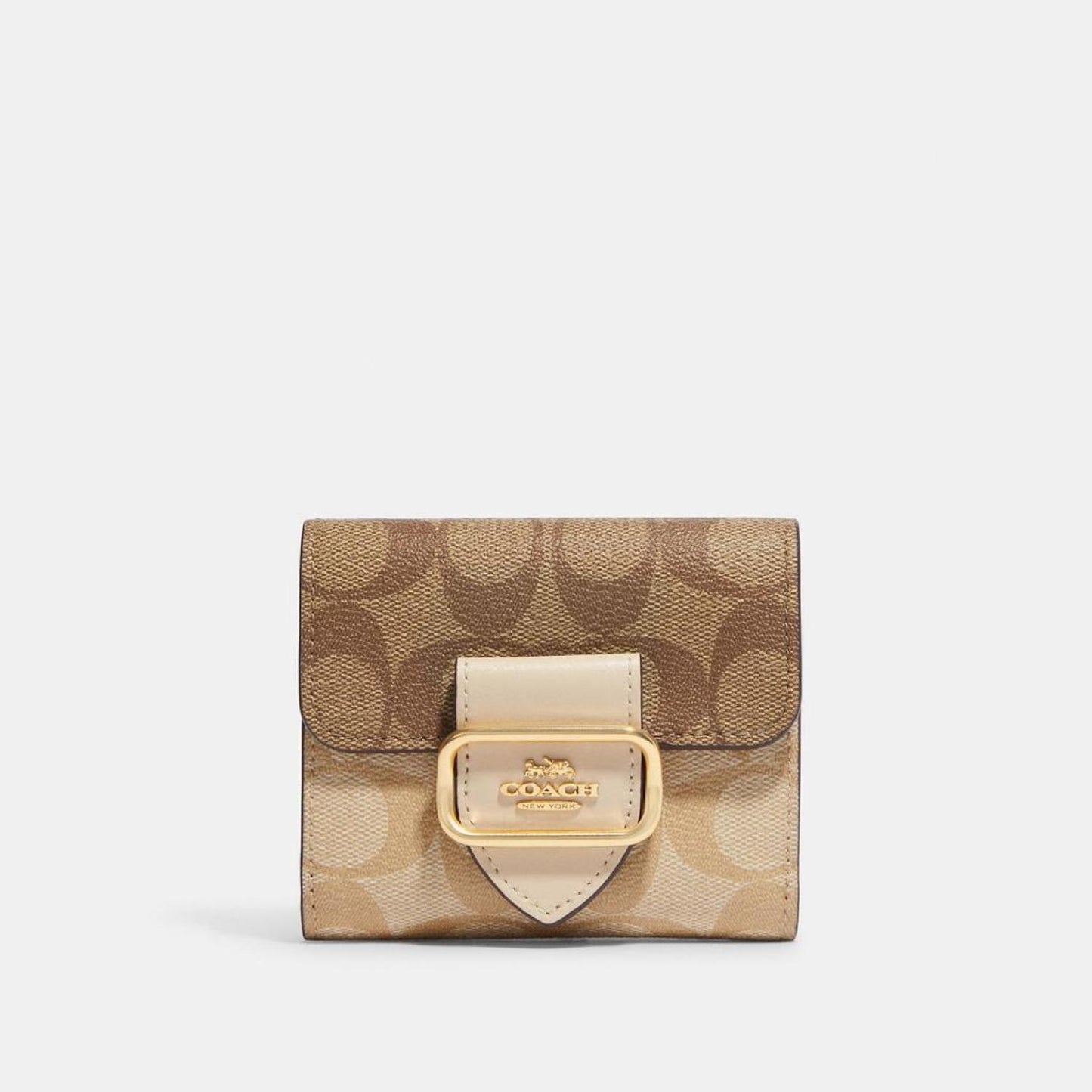 Coach Outlet Small Morgan Wallet In Blocked Signature Canvas