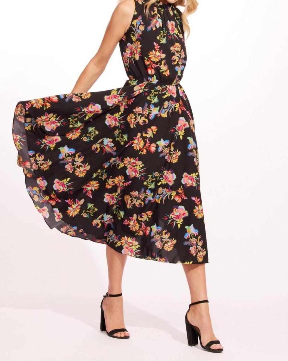 Shentel Dress In Midnight Floral