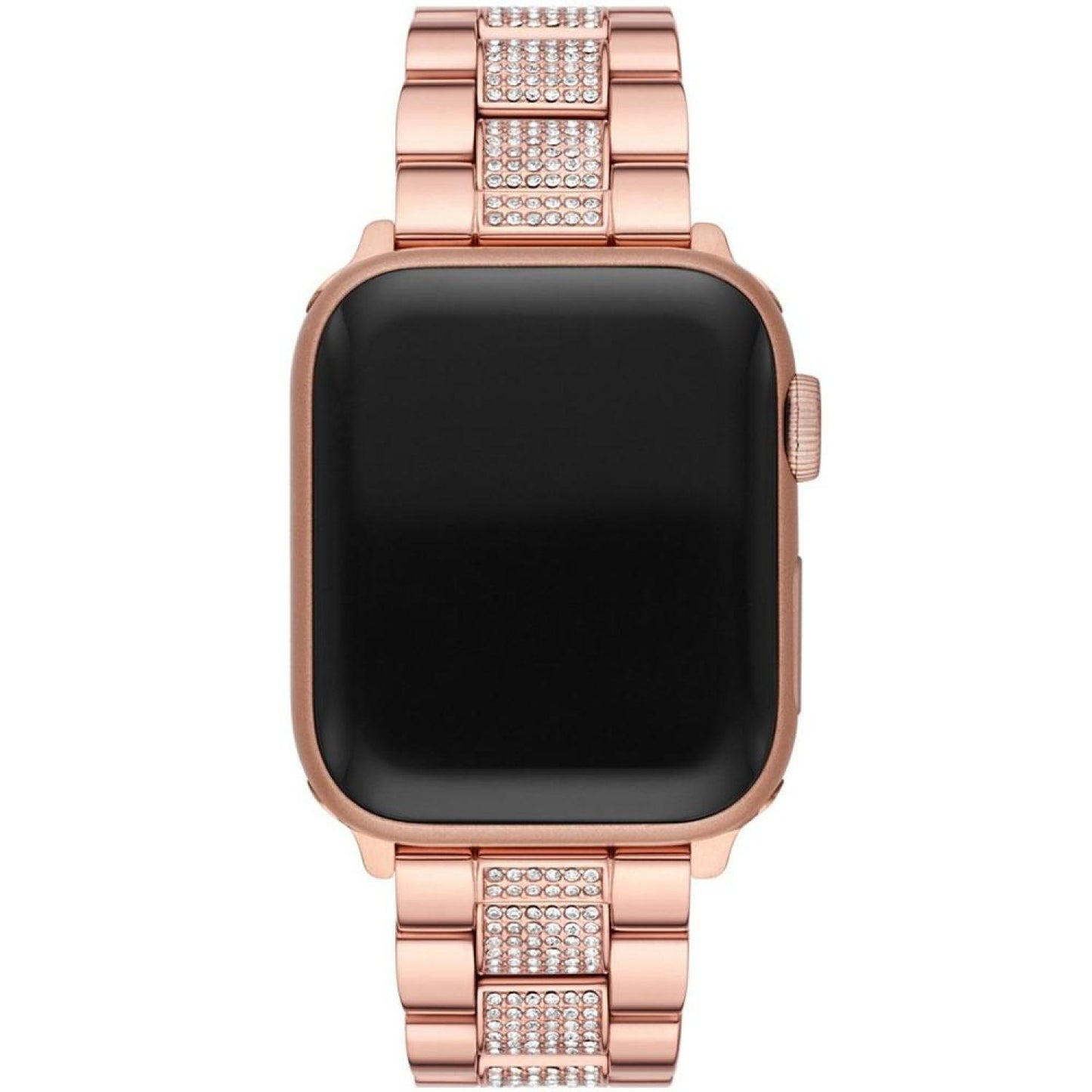 Women's Blush Rubber and Rose Gold-Tone Stainless Steel 2-Piece Interchangeable Band Set for Apple Watch 38mm and 41mm