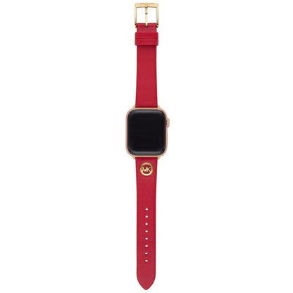 Women's Red Leather Band for Apple Watch, Compatible with 38, 40, 41mm