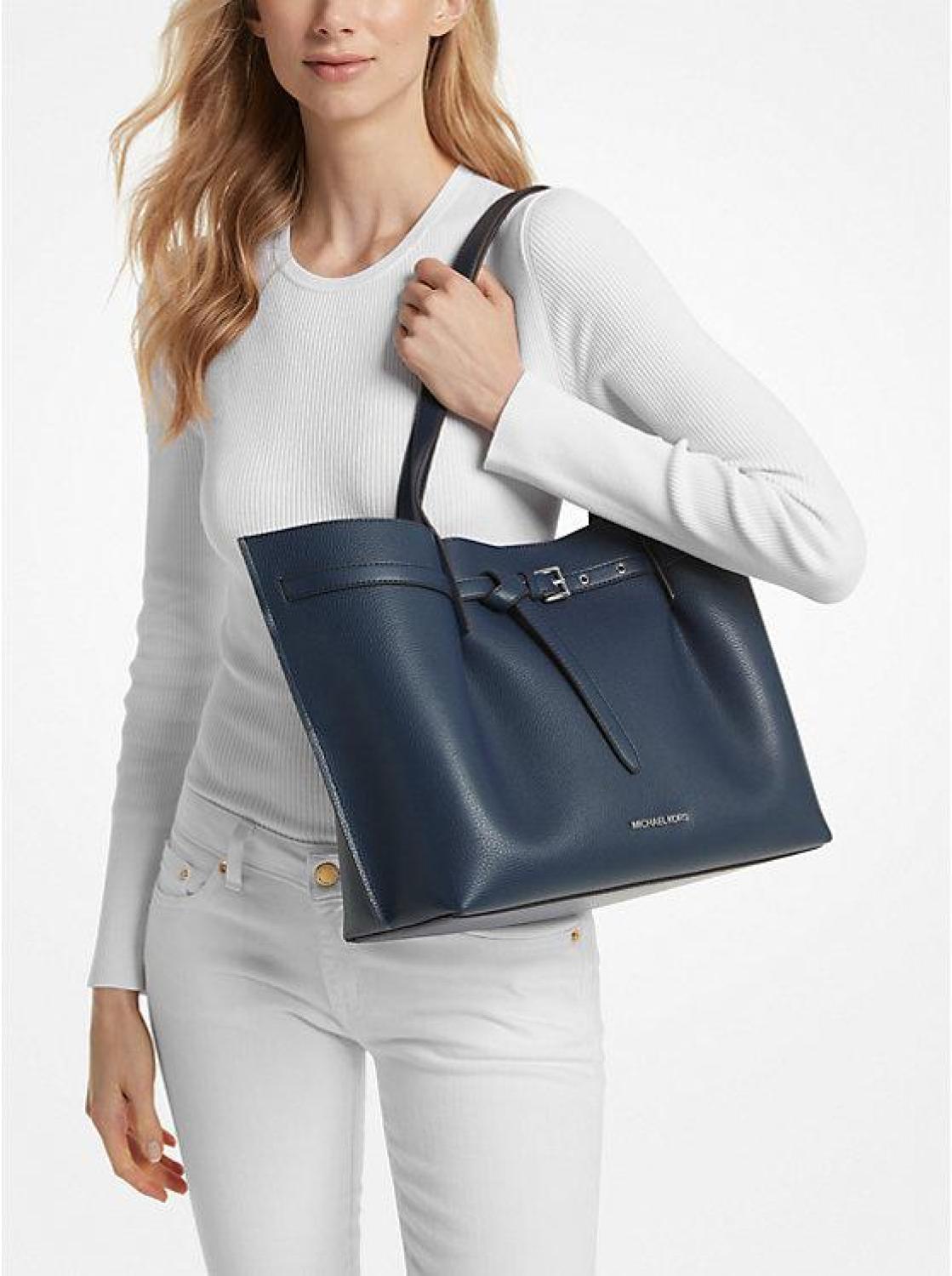 Emilia Large Pebbled Leather Tote Bag