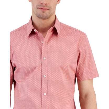 Men's Slim-Fit Geo-Print Shirt