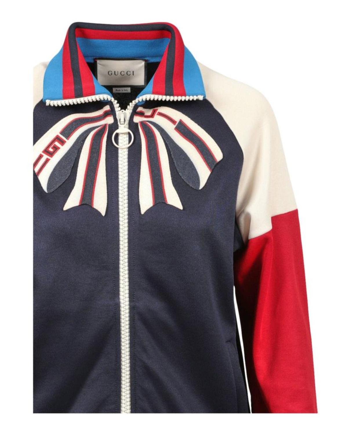 Bow-Applique Track Jacket