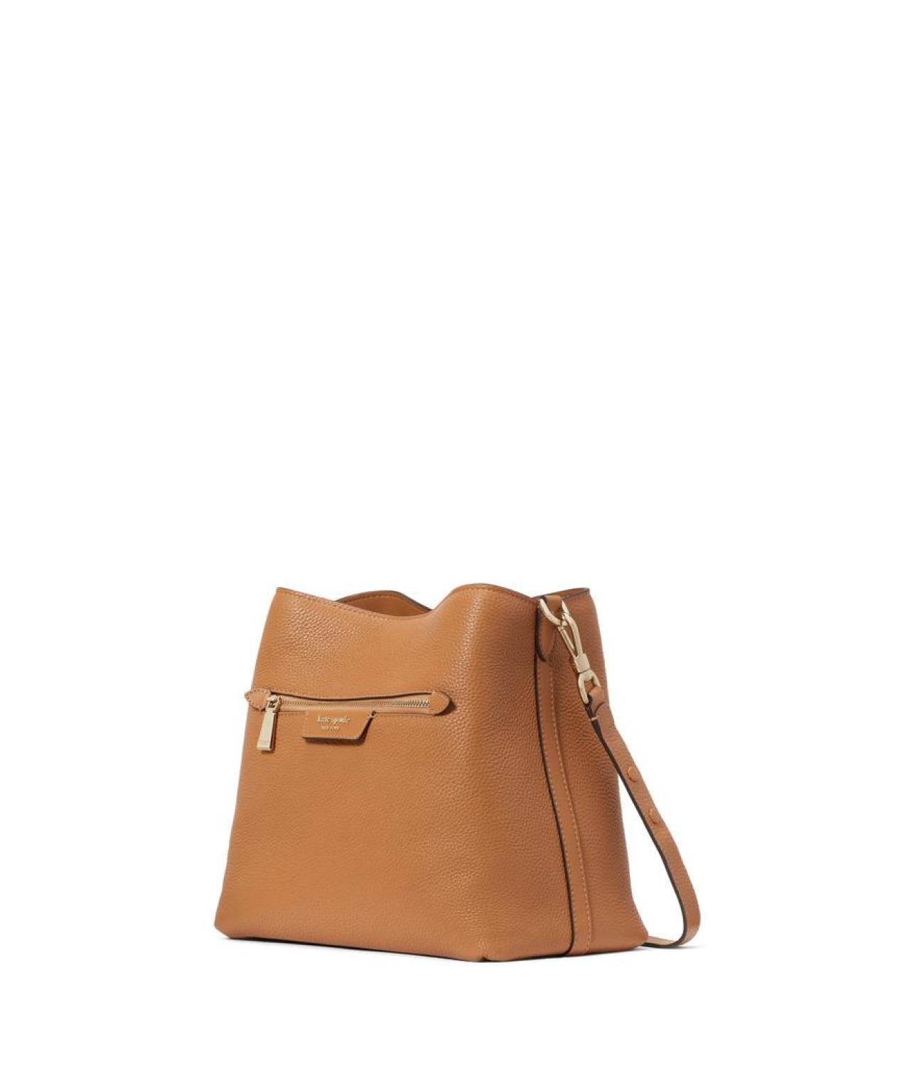 Hudson Pebbled Leather Shoulder Bag