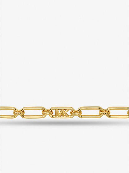 Precious Metal-Plated Brass Chain Link Necklace