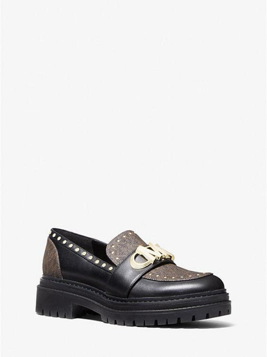 Parker Studded Leather and Logo Loafer