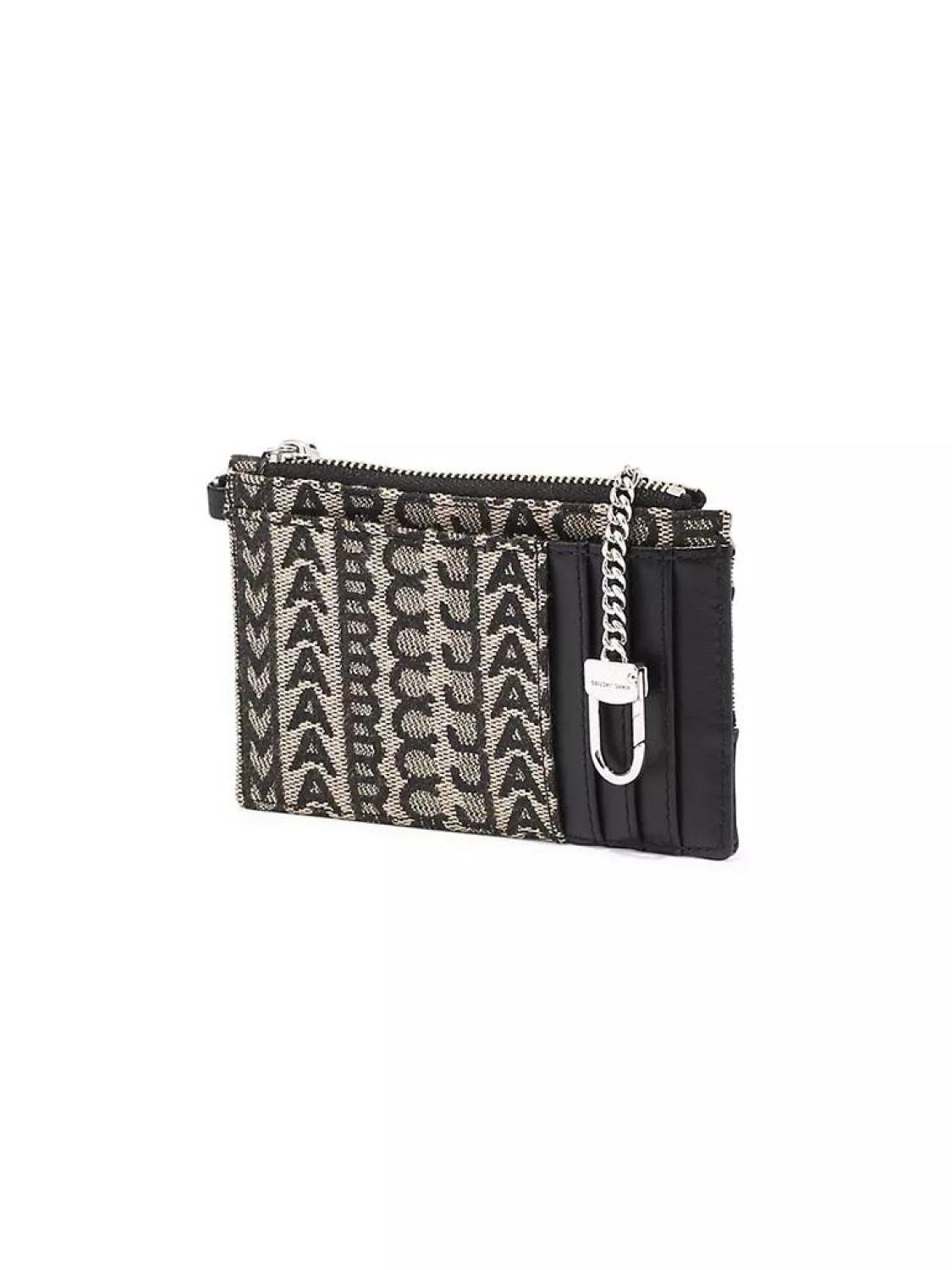 The Monogram Top Zip Wristlet