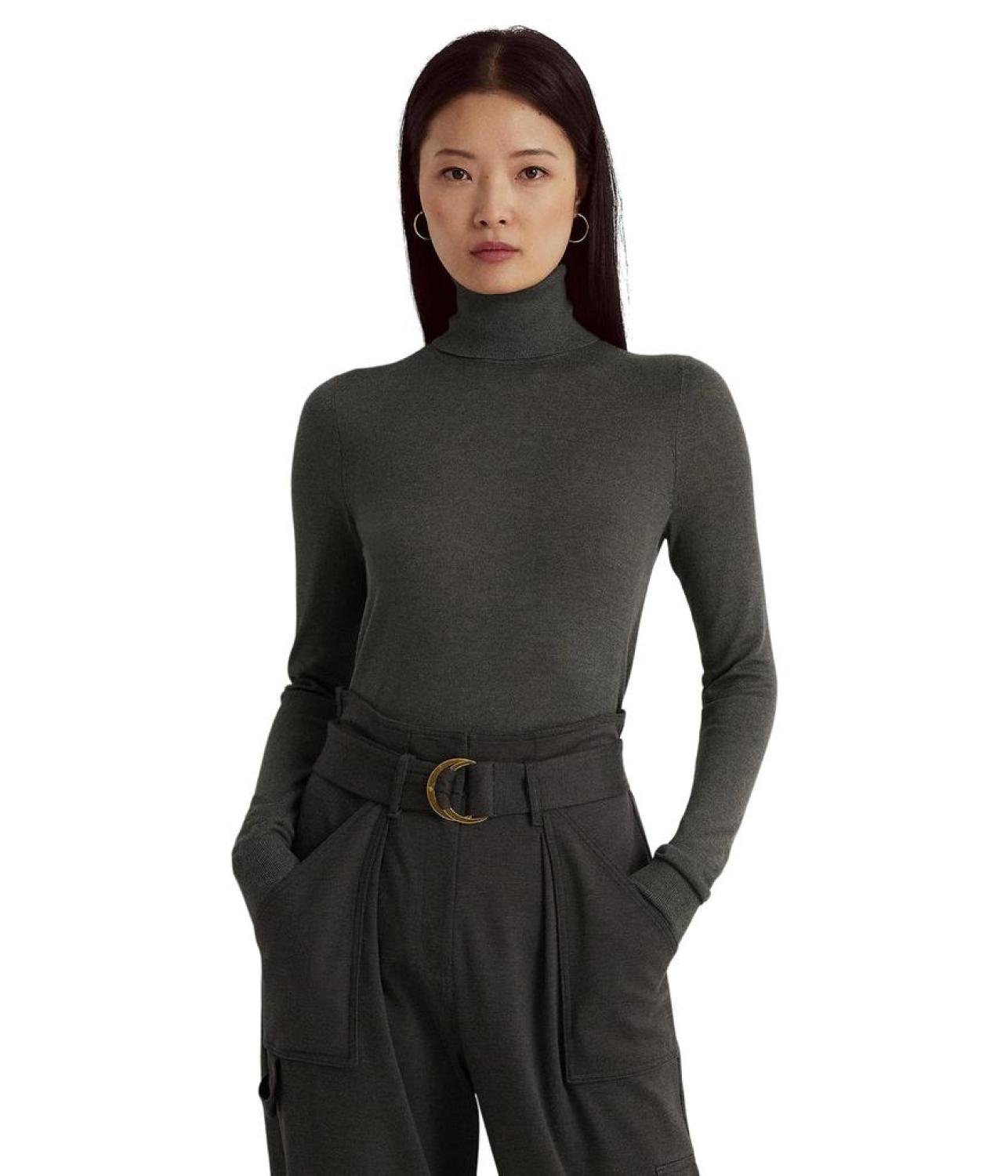 Silk-Blend Turtleneck