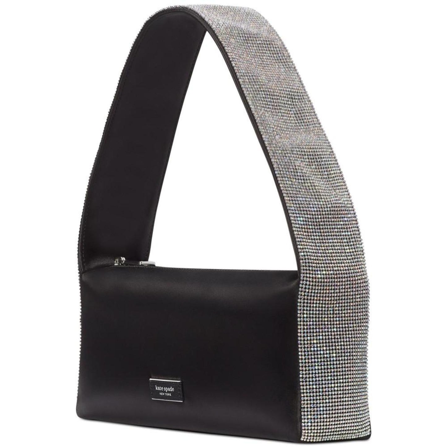 Afterparty Satin and Crystal Embellished Small Shoulder Bag