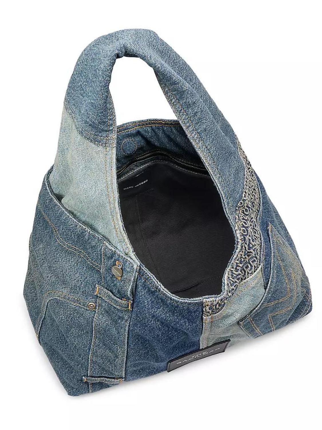 The Deconstructed Denim Sack Bag