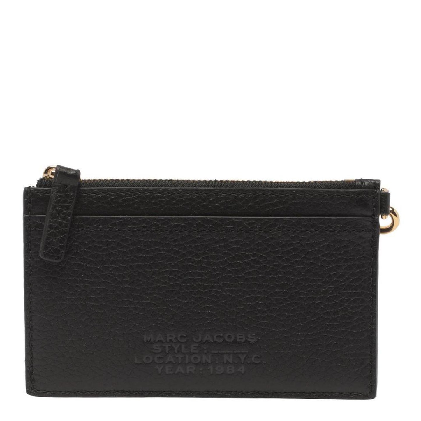 Marc Jacobs Logo Embossed Top-Zip Wristlet