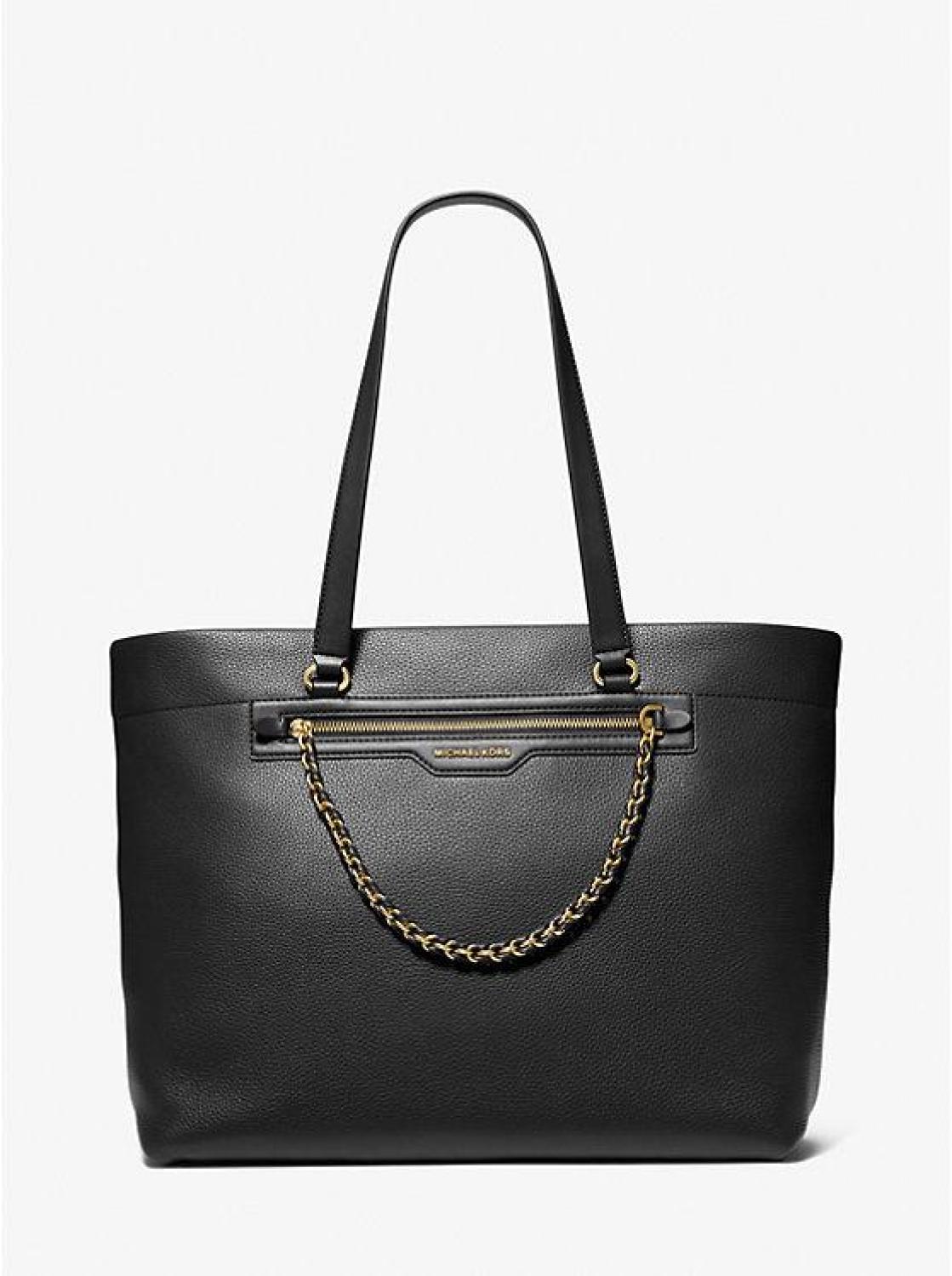 Slater Large Pebbled Leather Tote Bag