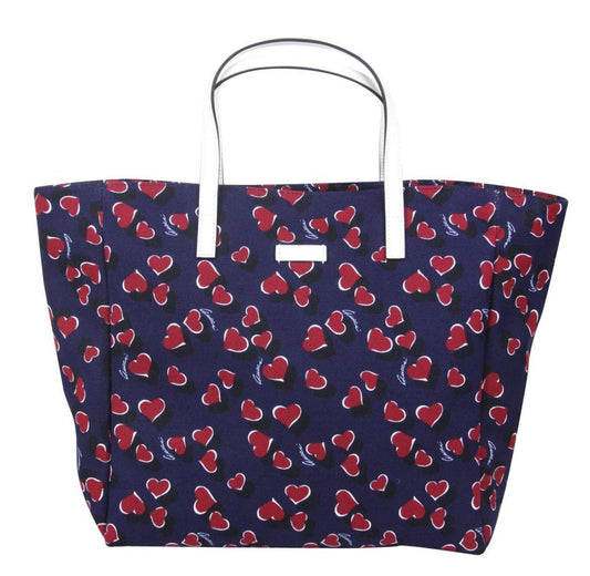 Gucci Women's  Canvas Handbag Heartbit Print Tote Bag