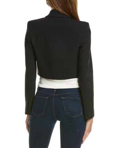 Michael Kors Crepe Sab Crop Jacket