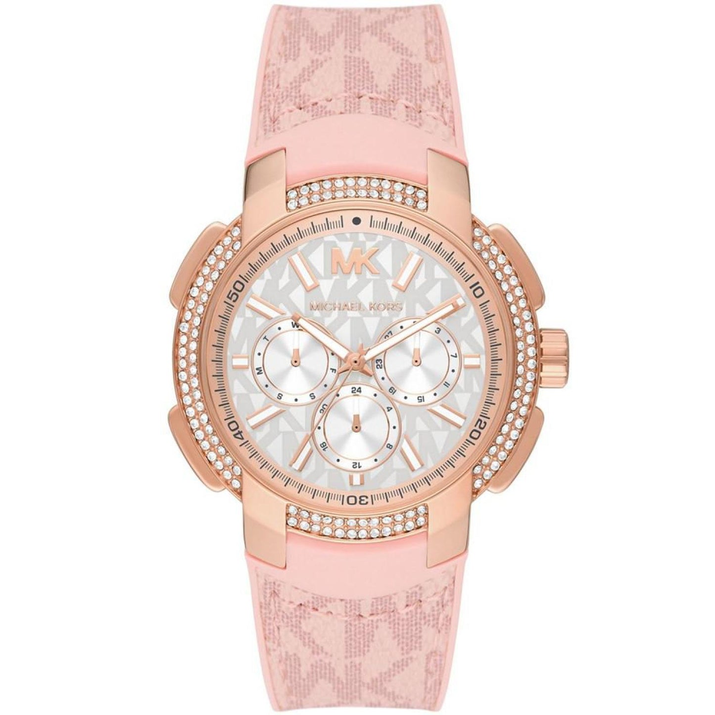 Women's Sidney Multifunction Ballet Pink Polyvinyl Chloride Strap Watch 42mm