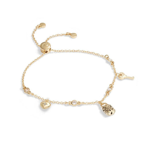 Cubic Zirconia Iconic Charm Slider Bracelet