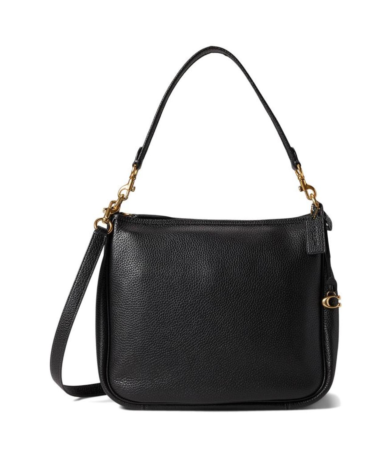 Soft Pebble Leather Cary Shoulder Bag