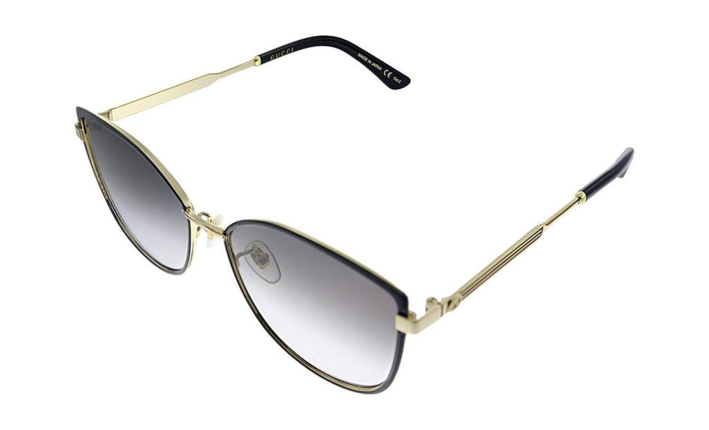 Gucci GG 0589SK 001 Cat-Eye Sunglasses