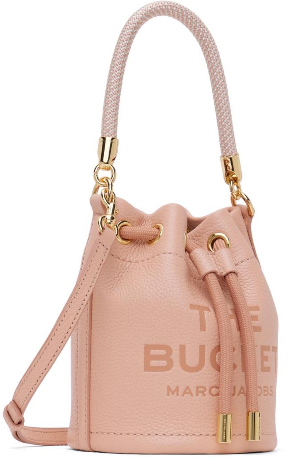 Pink 'The Leather Mini Bucket' Bag