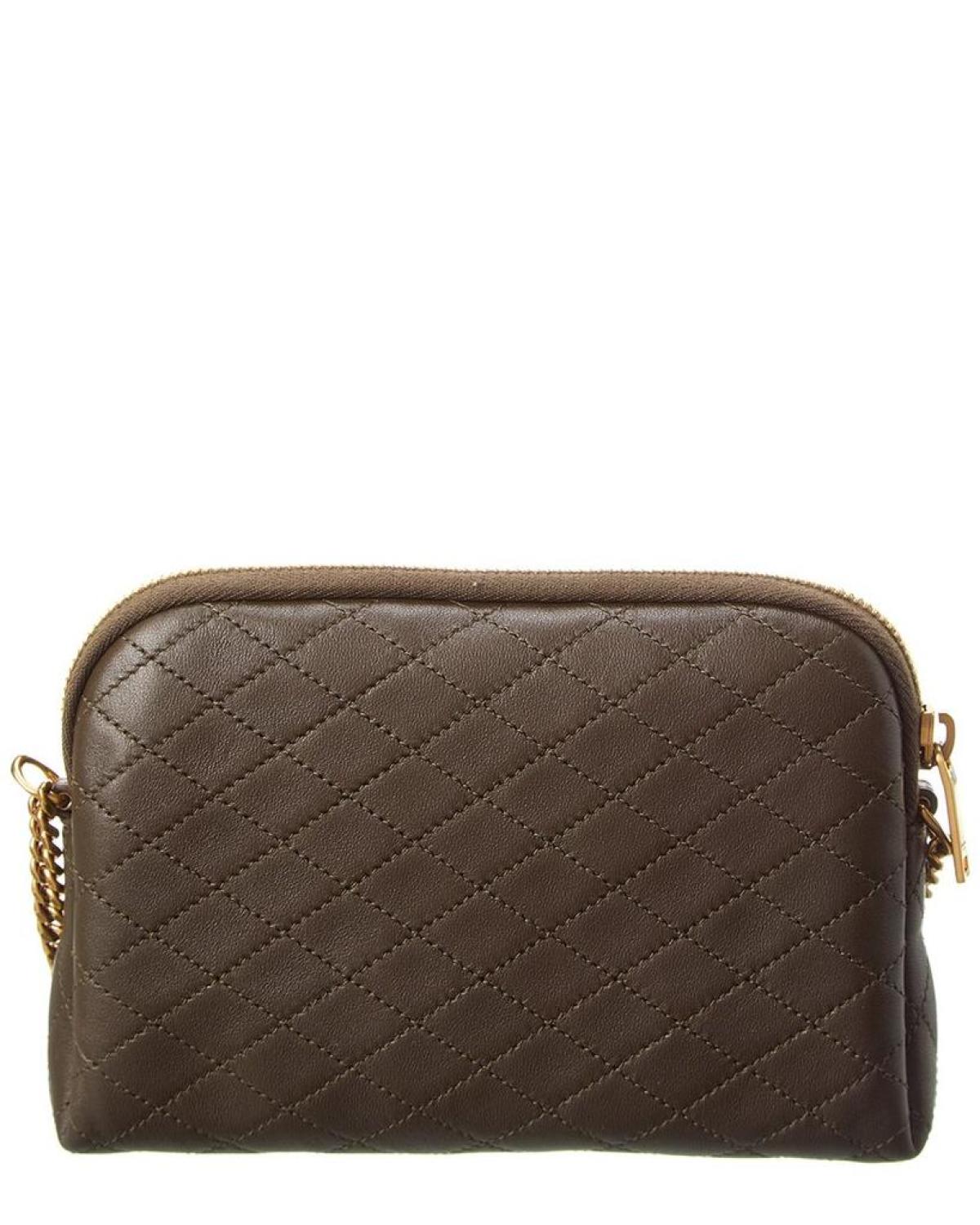 Saint Laurent Gaby Zipped Quilted Leather Crossbody