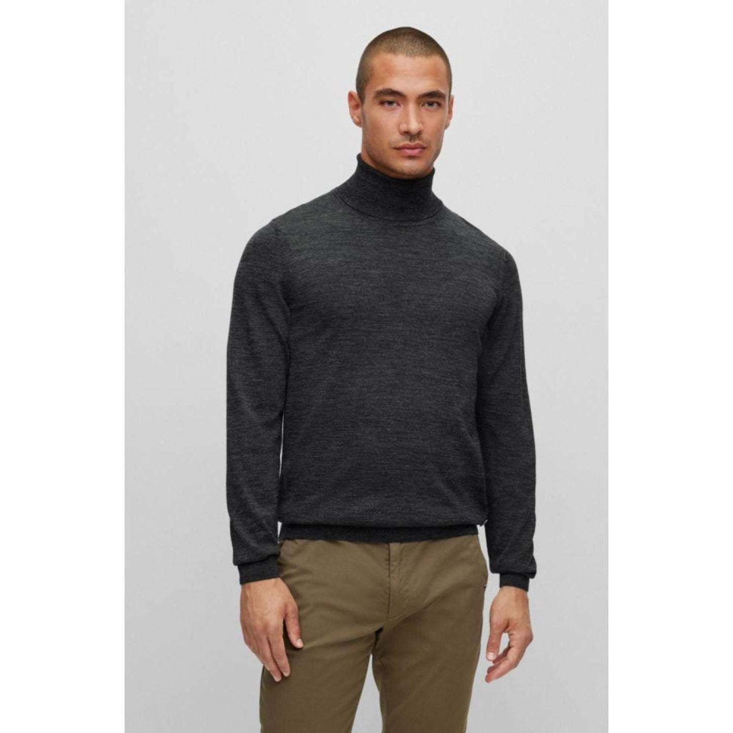 Slim-fit rollneck sweater in wool