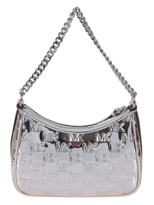 Michael Michael Kors Logo Embossed Chain-Link Shoulder Bag