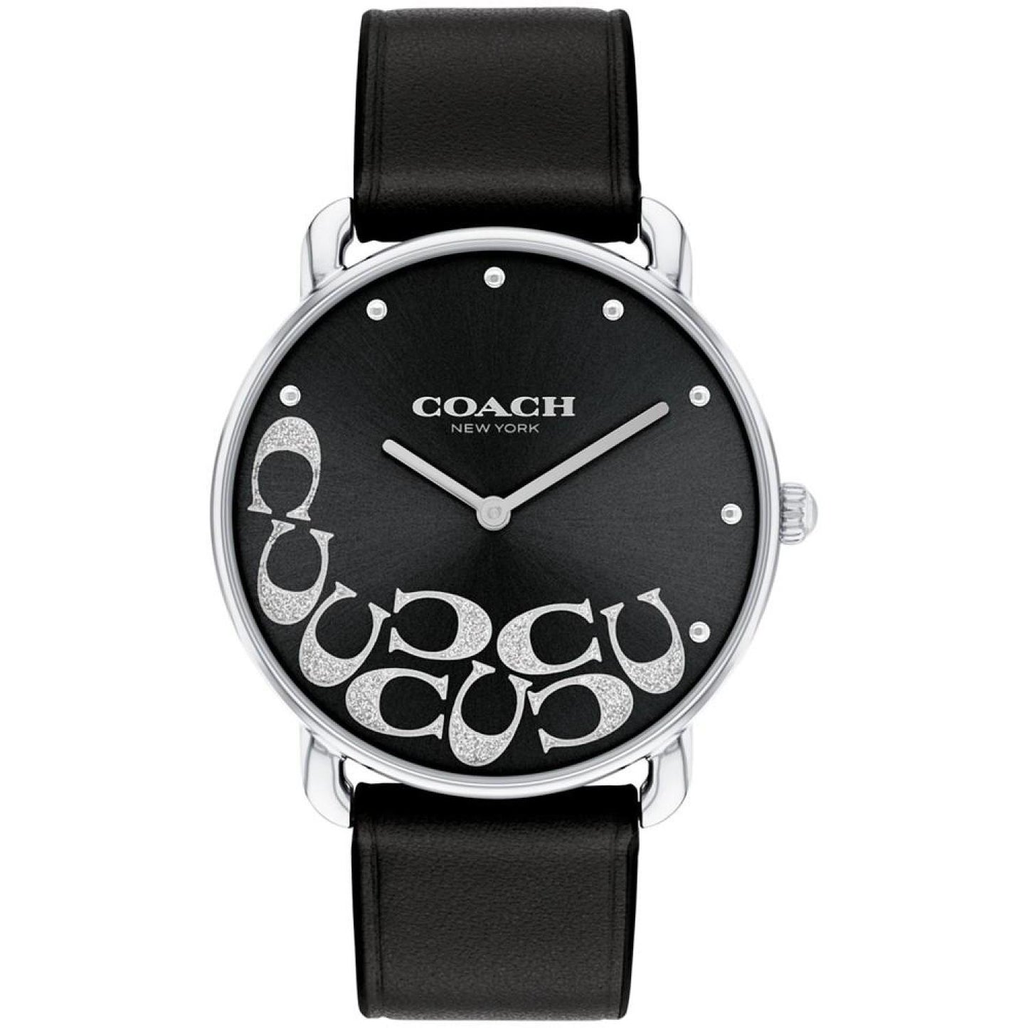 Women's Elliot Black Leather Watch 36mm