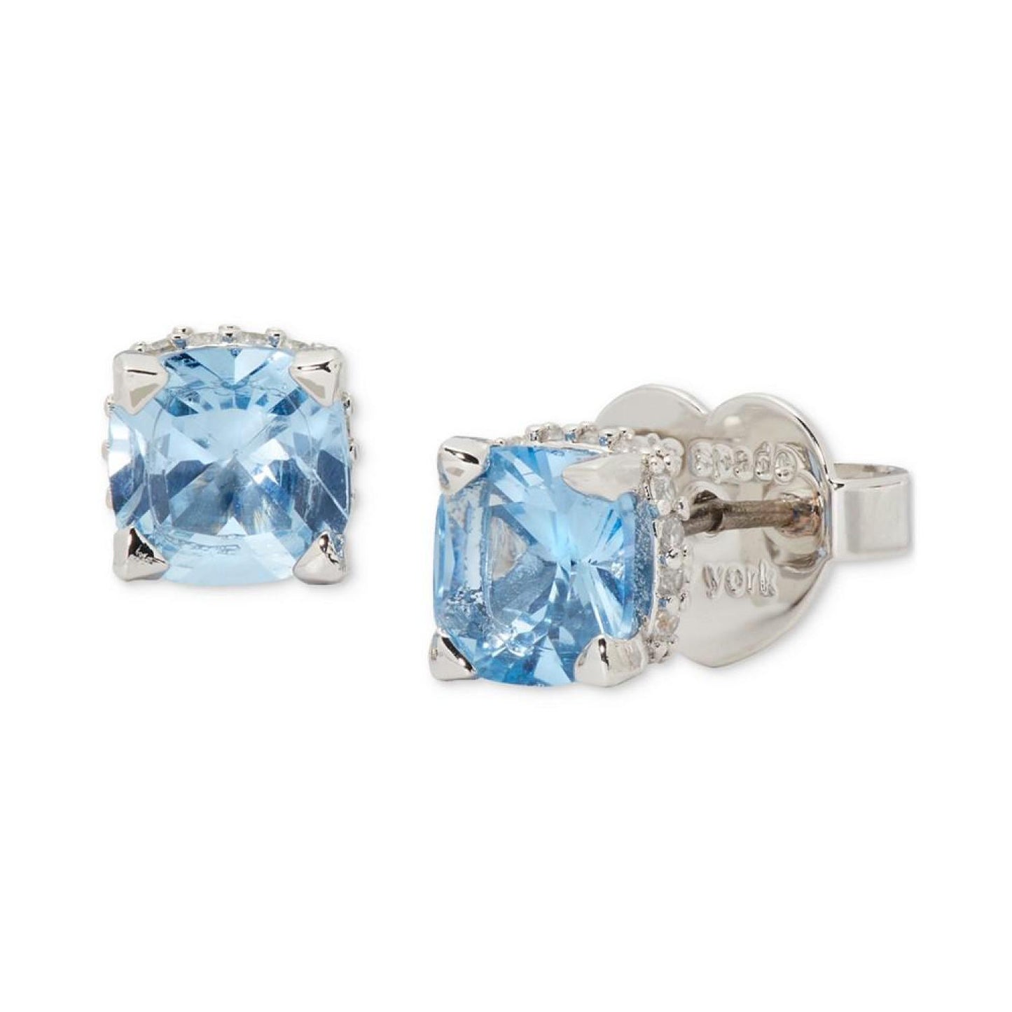 Little Luxuries Pavé & Crystal Square Stud Earrings