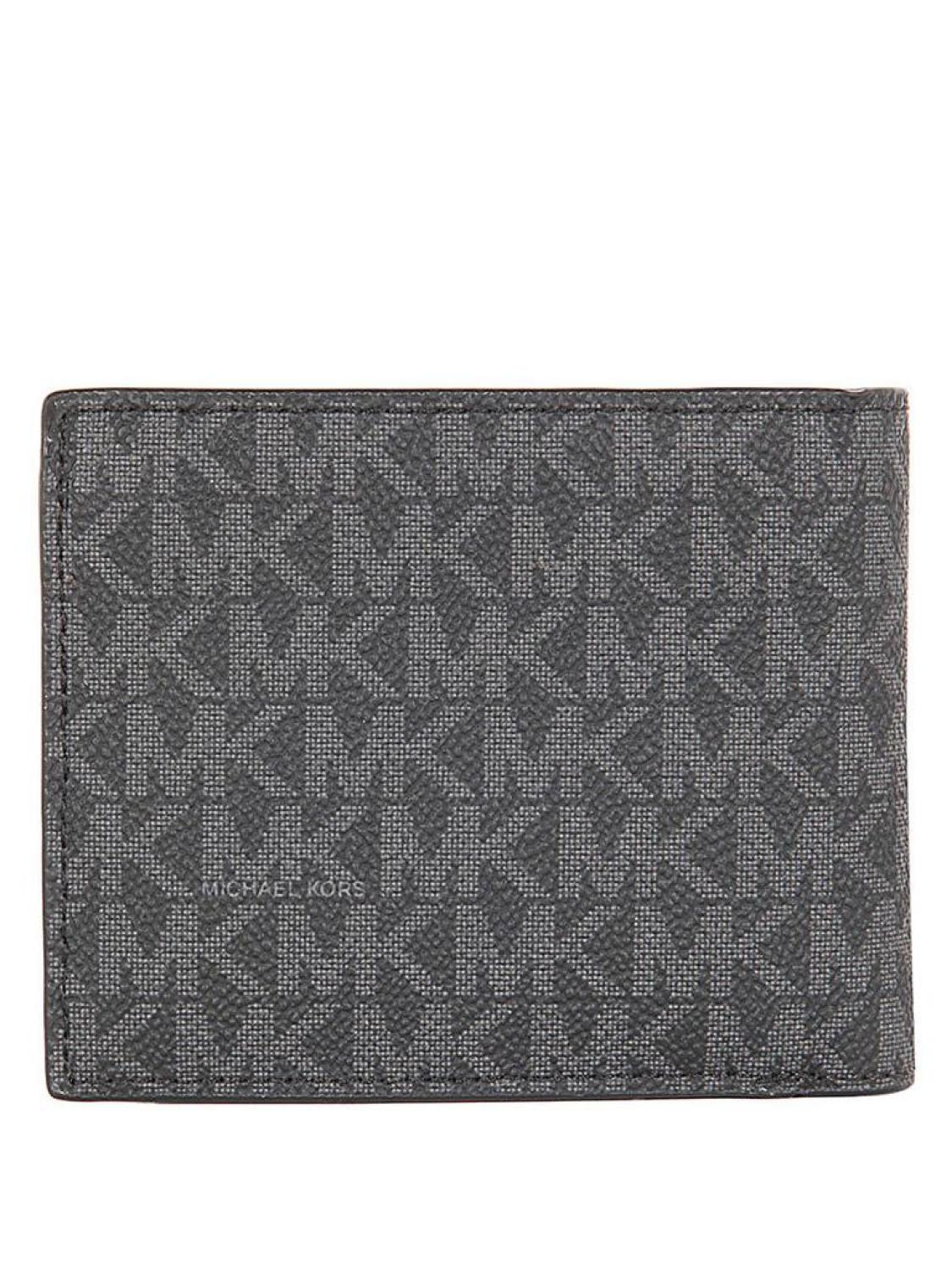 Michael Kors Greyson Logo Plaque Bi-Fold Wallet