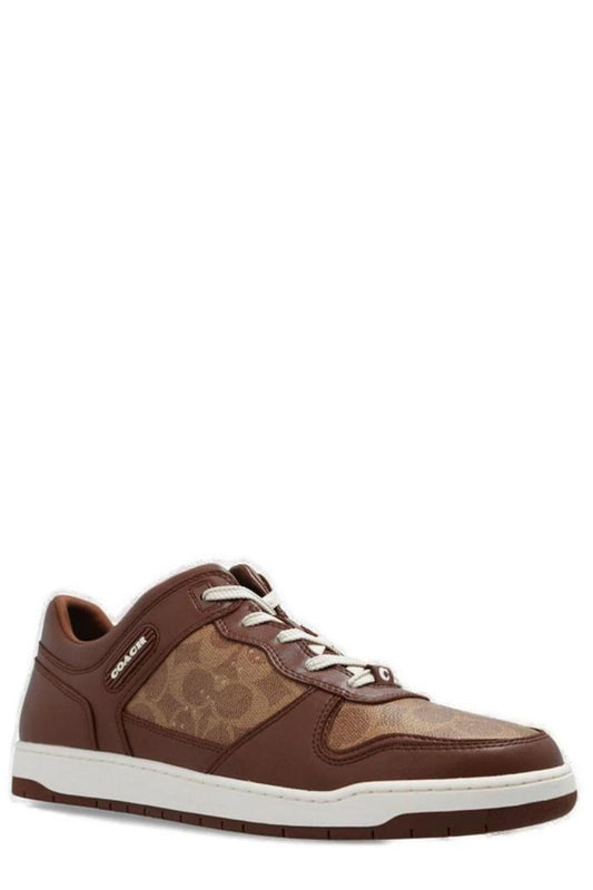 Coach C201 Signature Low-Top Sneakers