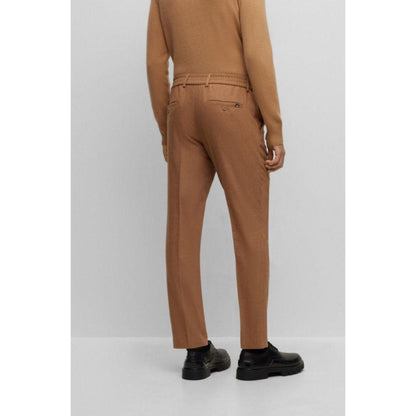 Slim-fit formal trousers in stretch material