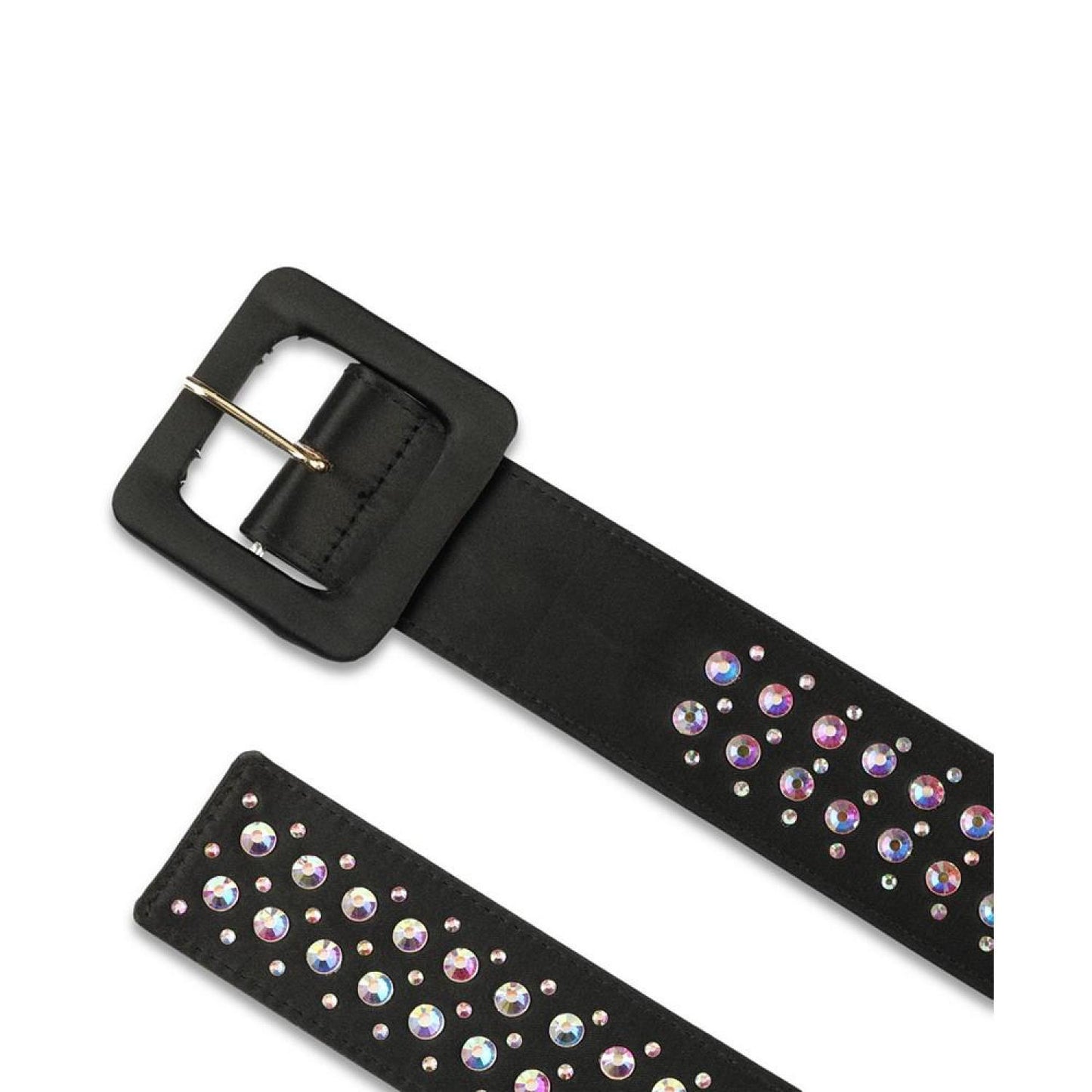 Women's Embellished Faux-Leather Belt