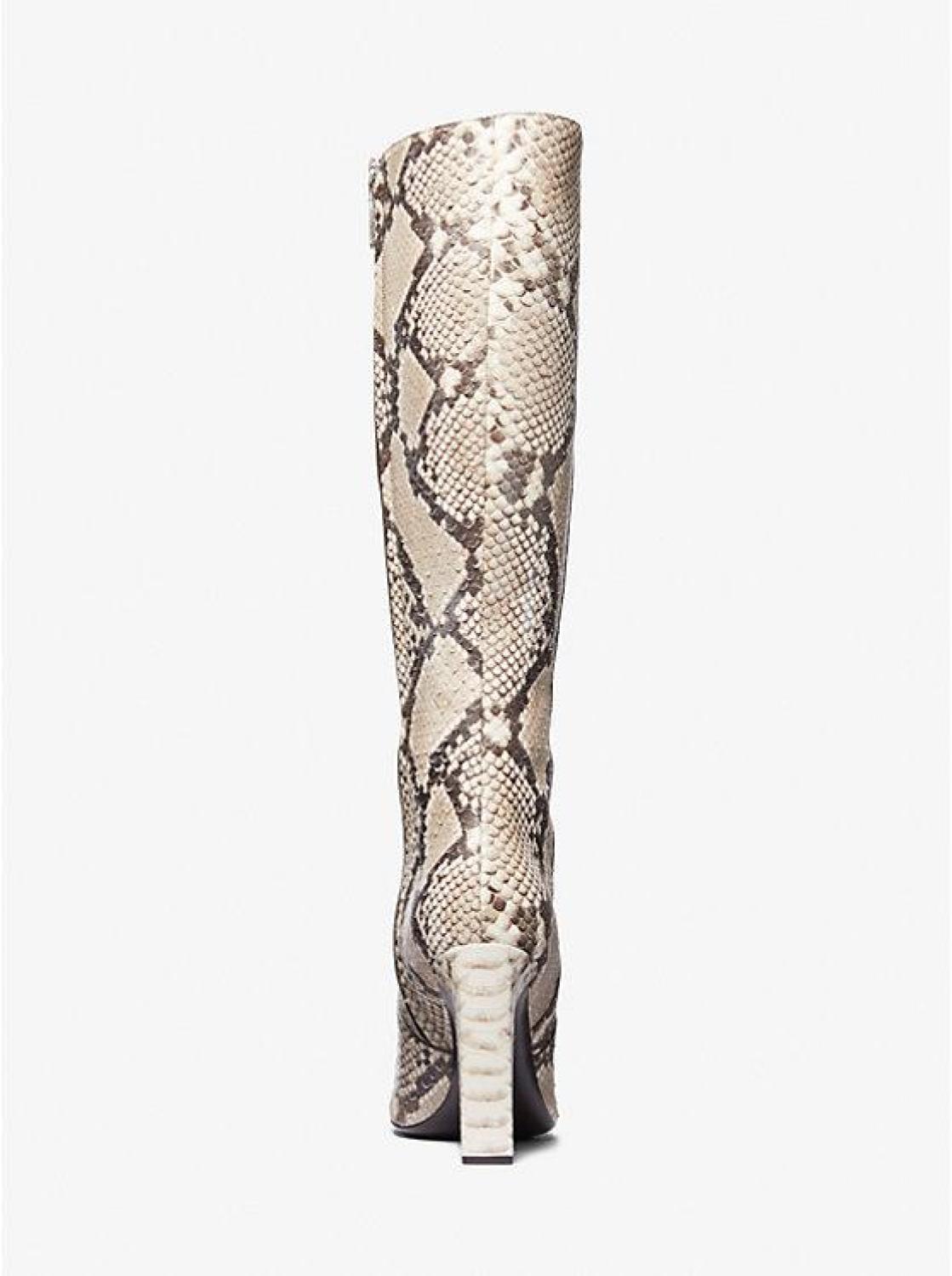 Carly Python Embossed Leather Boot