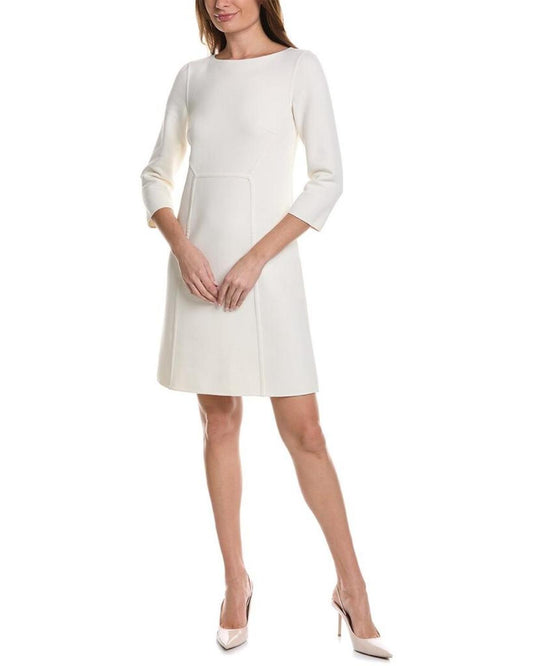 Michael Kors Collection H-Line Wool-Blend Shift Dress