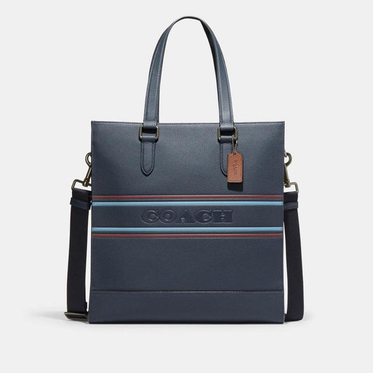 Coach Outlet Graham Structured Tote With Coach Stripe