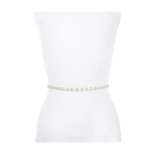 Women's Imitation Pearl Chain Belt