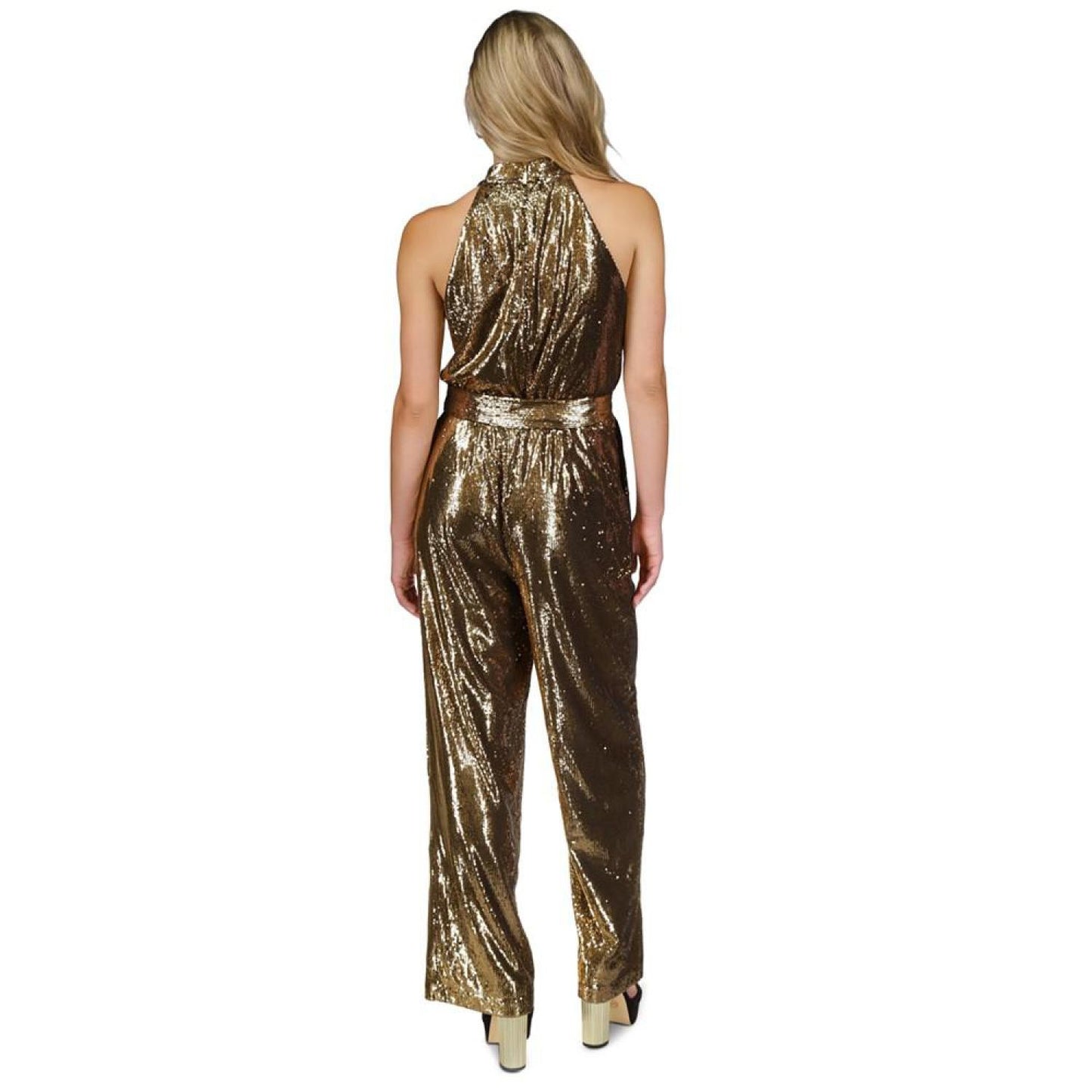 Women's Sequined Halter Jumpsuit