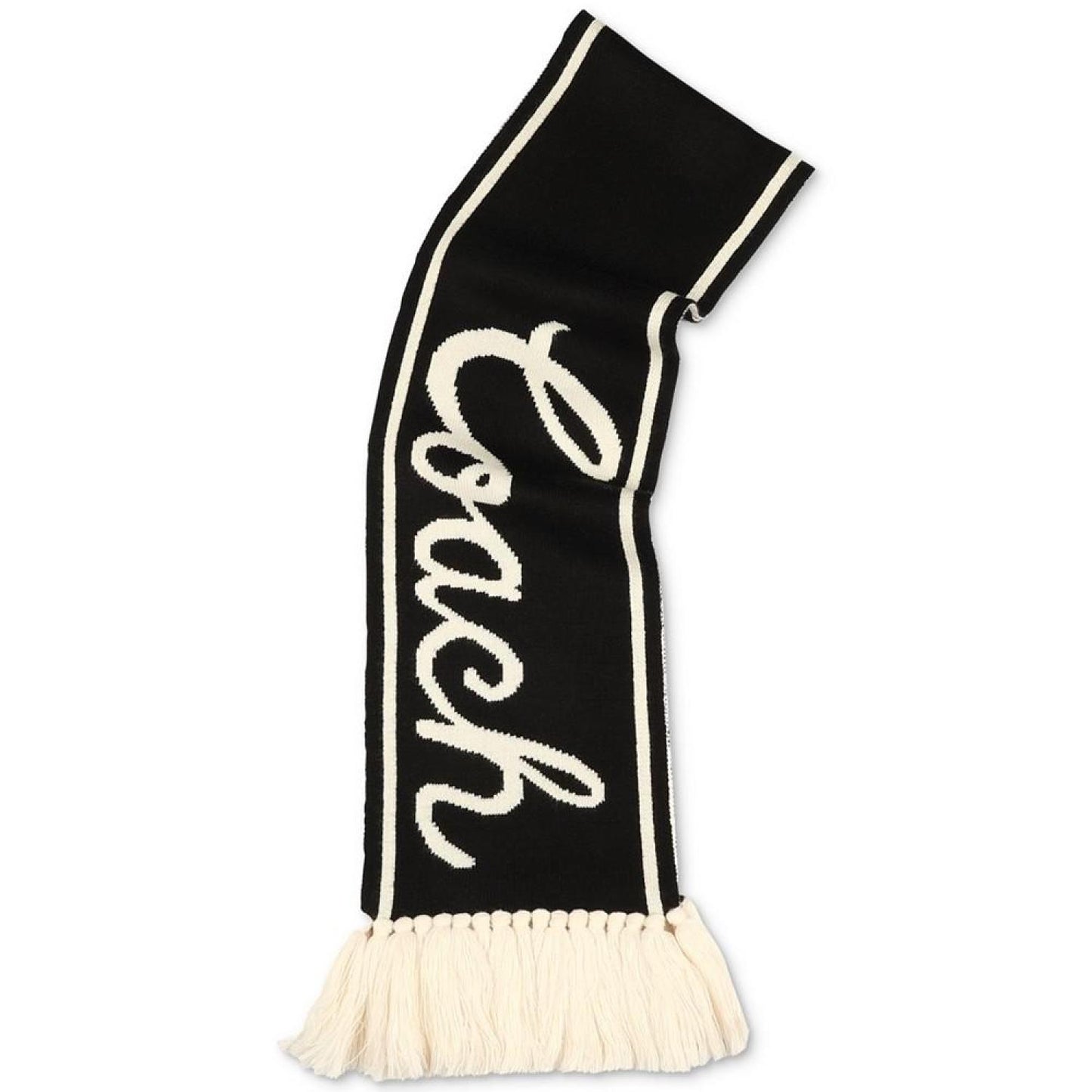 Women's Varsity Logo Knit Fringe-Trim Scarf