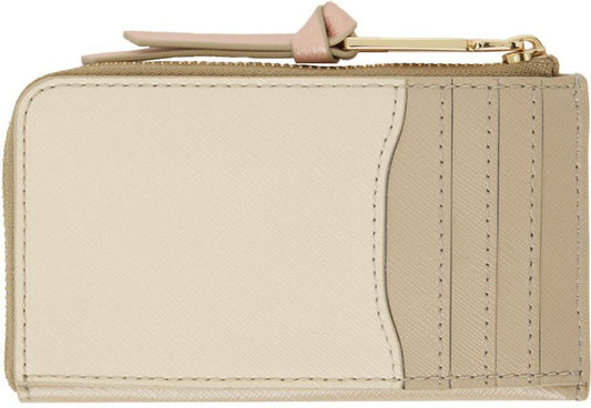 Beige 'The J Top Zip Multi' Wallet